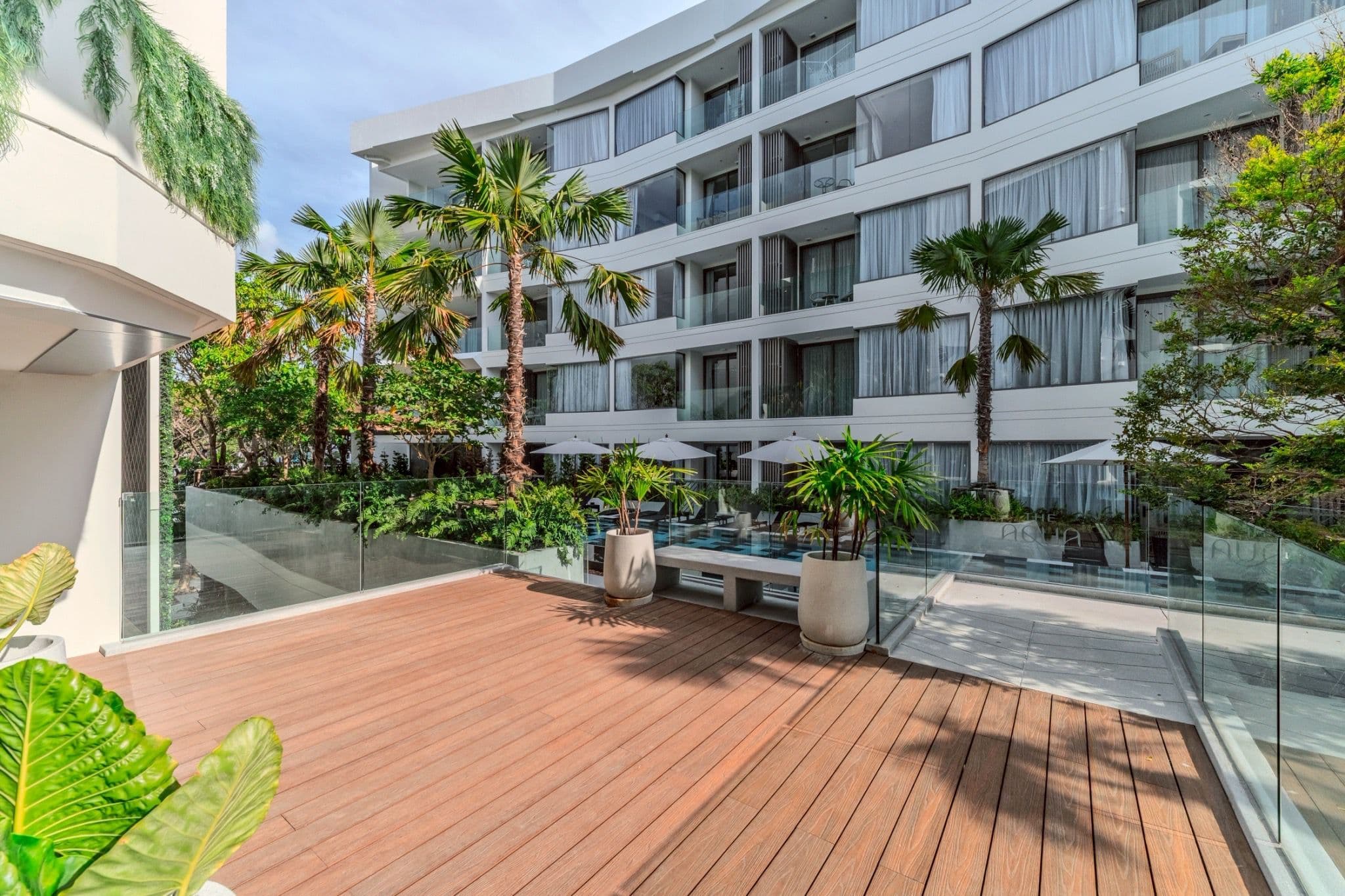 Luxury 2-bedroom apartments, with garden view in The Aqua project, on Kamala