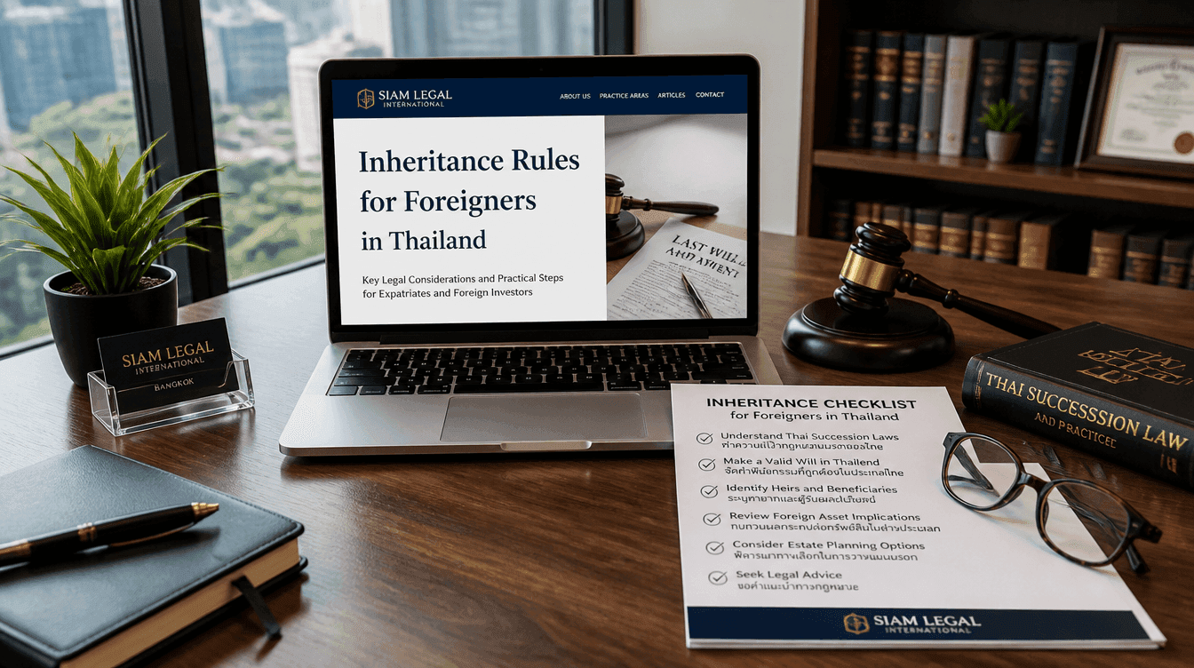 Erbschaftsregeln für Ausländer in Thailand