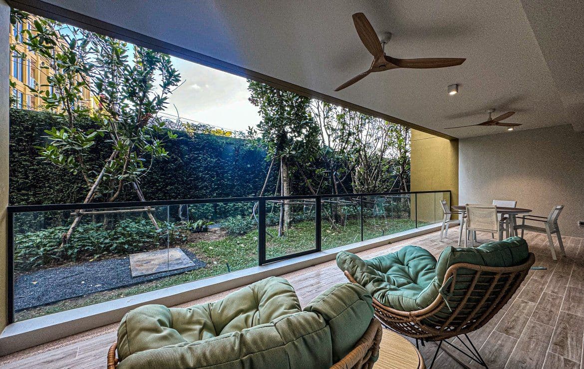 Appartements luxueux de 2 chambres, avec vue sur le jardin et à proximité de la mer dans le projet Laguna Beachside, sur la plage de Bangtao/Laguna.