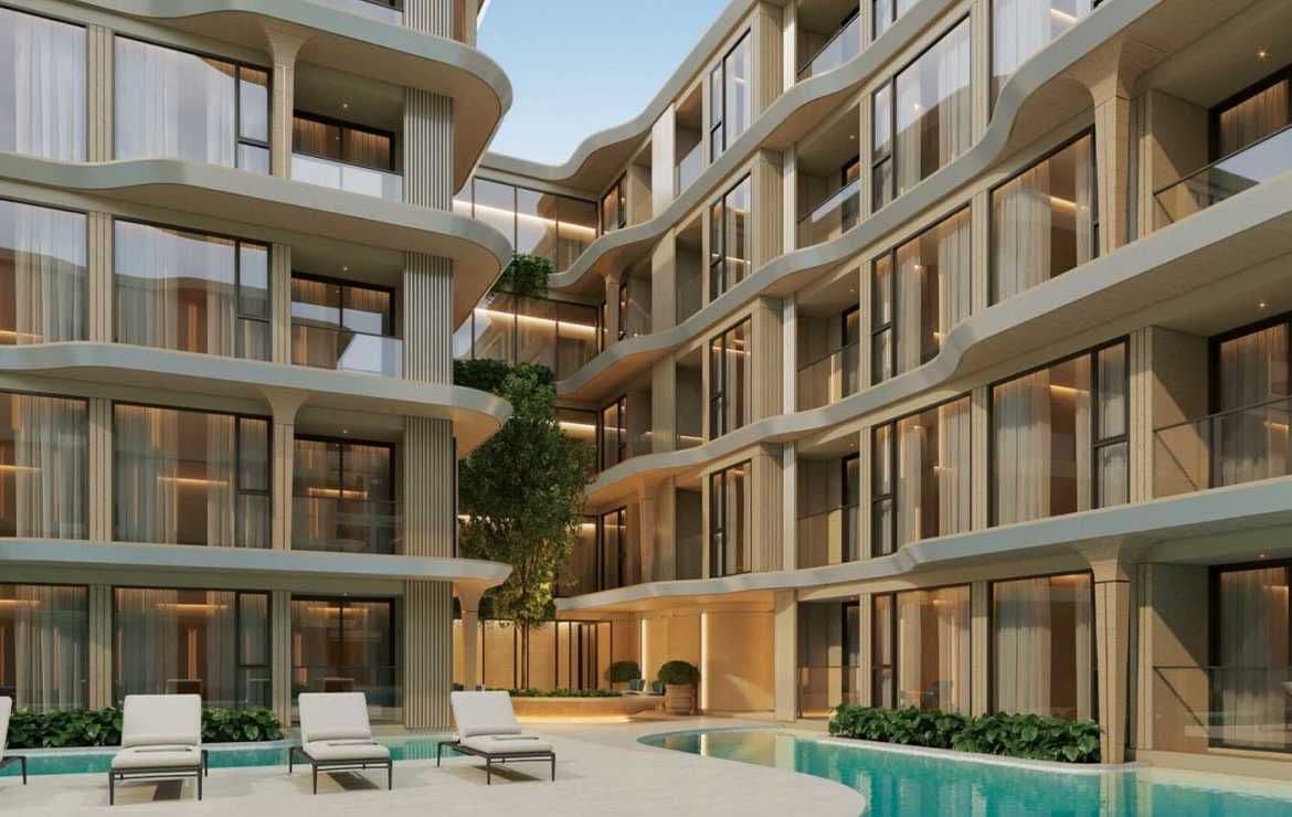 Appartements chics de 2 chambres, avec vue sur la piscine, sur la plage de Bangtao/Laguna.