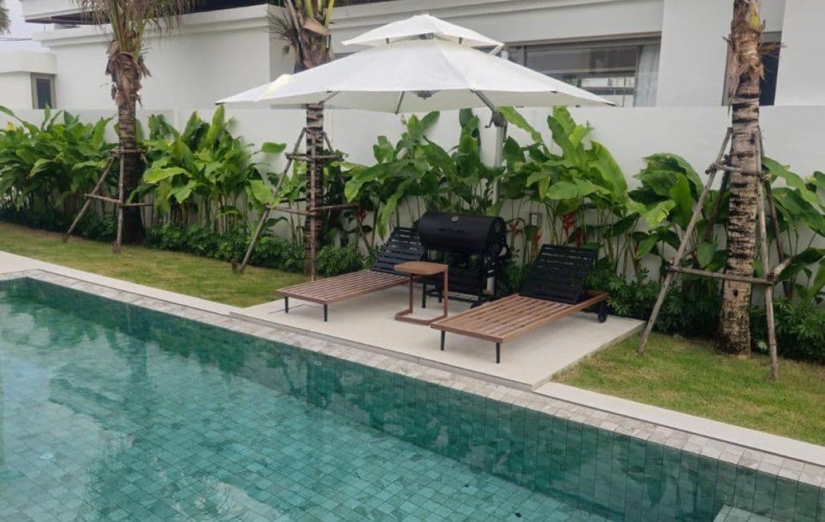 Villa confortable de 3 chambres, avec vue sur la piscine dans le projet Asherah Villa, sur la plage de Bangtao/Laguna.